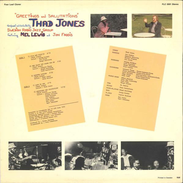 Thad Jones - Greetings And Salutations