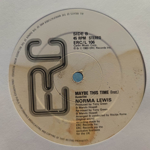 Norma Lewis - Maybe This Time (Re-Mix) - 1983