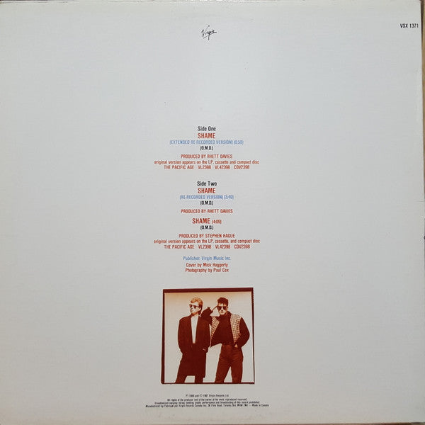 Orchestral Manoeuvres In The Dark - Shame - 1987