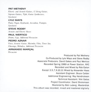 Pat Metheny Group - Letter From Home (CD) - 1989