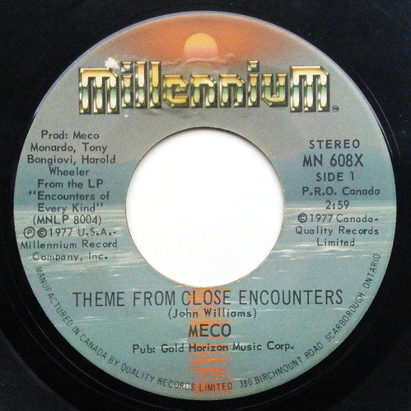 Meco Monardo - Theme From Close Encounters / Roman Nights - 1977
