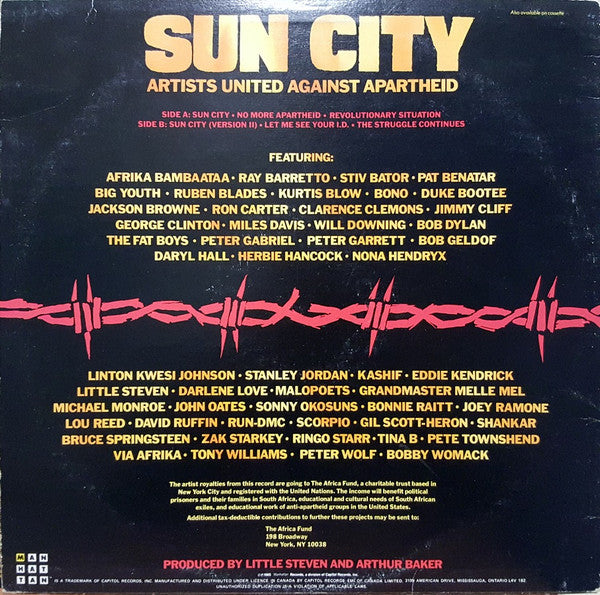 Artists United Against Apartheid - Sun City - 1985