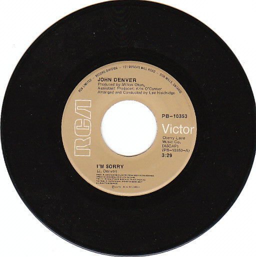 John Denver - I'm Sorry / Calypso