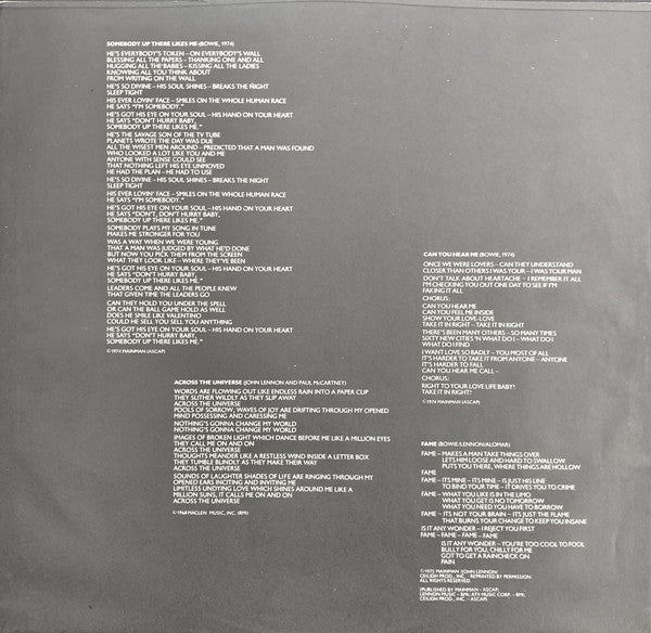 David Bowie - Young Americans Vinyl Record