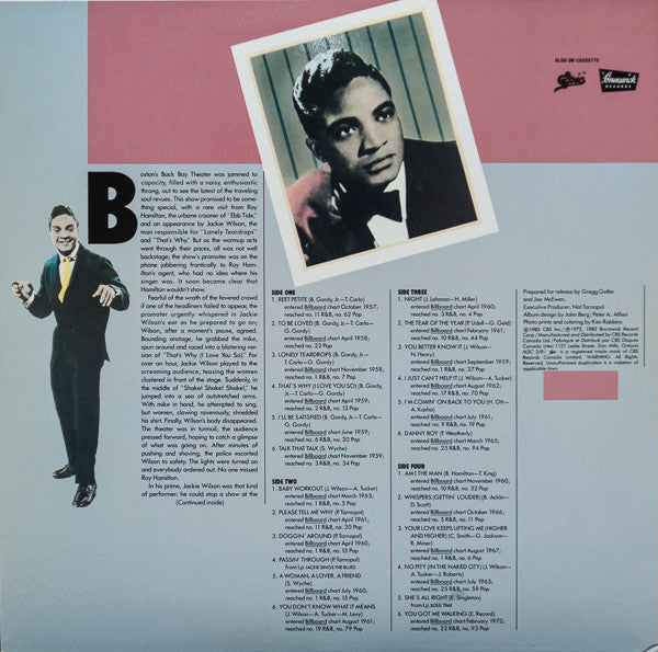 Jackie Wilson - The Jackie Wilson Story - 1983