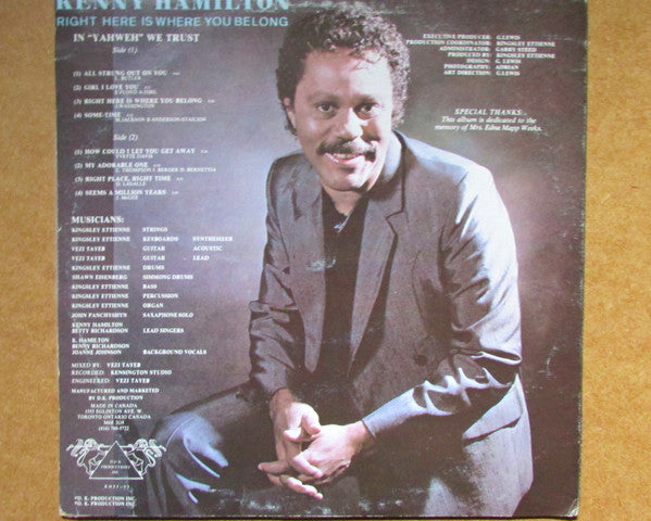 Kenny Hamilton (2) - Right Here Is Where You Belong