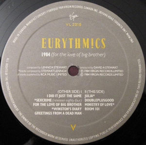 Eurythmics - 1984 (For The Love Of Big Brother) 1984 - Quarantunes
