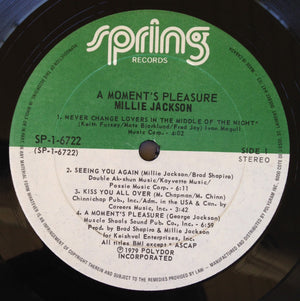 Millie Jackson - A Moment's Pleasure - 1979