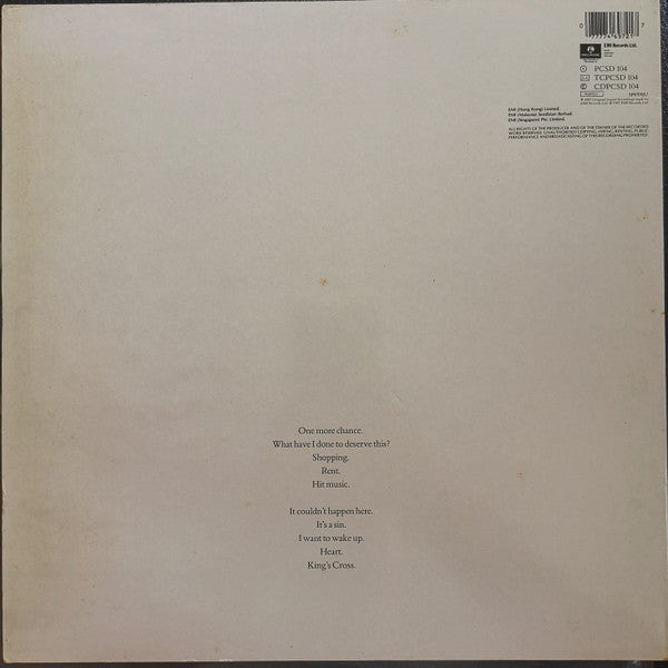 Pet Shop Boys - Actually