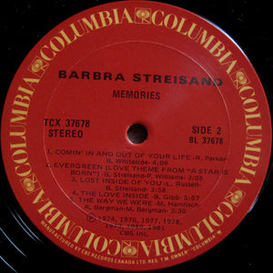 Barbra Streisand - Memories - 1981