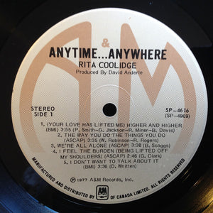 Rita Coolidge - Anytime...Anywhere