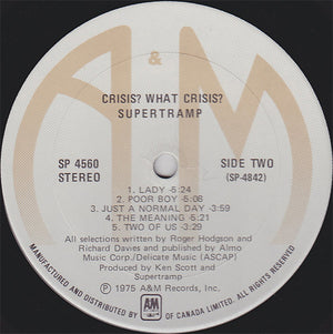 Supertramp - Crisis? What Crisis? - 1975
