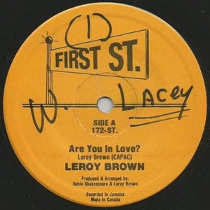 Leroy Brown (2), Robbie Shakespeare - Are You In Love? -