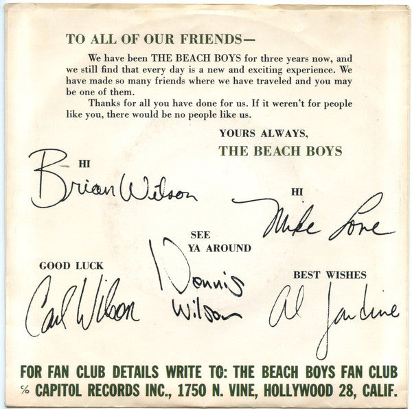 The Beach Boys - Don't Worry Baby / I Get Around