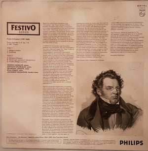 Franz Schubert, Ingrid Haebler, Grumiaux Trio, Jacques Cazauran - "The Trout" Piano Quintet, Op. 114 - 1978