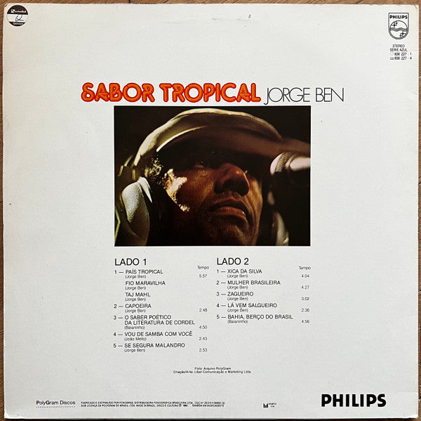 Jorge Ben - Sabor Tropical - 1986