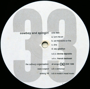 Cowboy & Spin Girl - Cowboy And Spin Girl - 1989