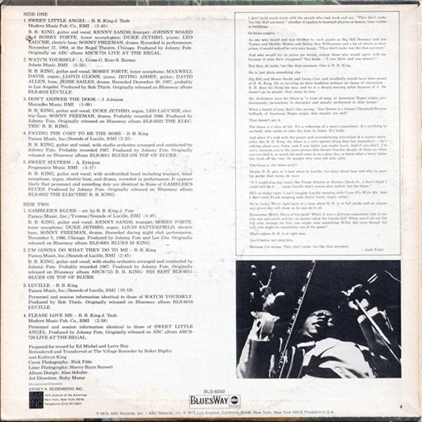 B.B. King - Back In The Alley (The Classic Blues Of B.B.King)