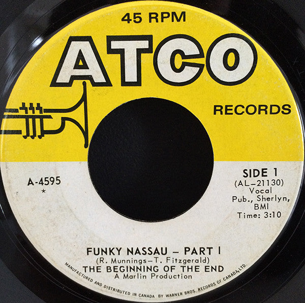 Beginning Of The End, The - Funky Nassau - Part I / Funky Nassau - Part II - 1971
