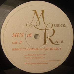 Heidelberg Wind Ensemble, The - Early Classical Wind Music I - 1967