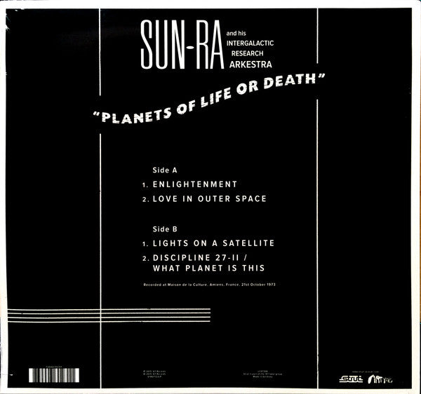 The Sun Ra Arkestra - Planets Of Life Or Death: Amiens '73