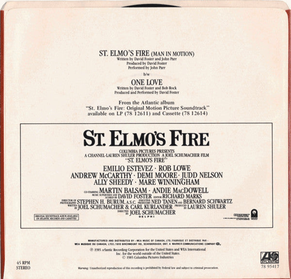 John Parr - St. Elmo's Fire (Man In Motion) - 1985
