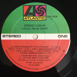 George Carlin - A Place For My Stuff - 1981