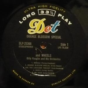 Billy Vaughn And His Orchestra - Orange Blossom Special And Wheels - 1961