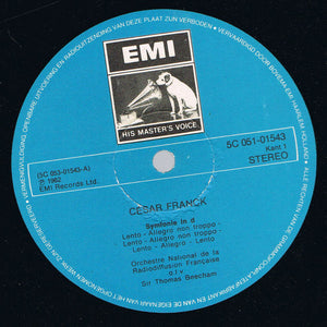 César Franck, Sir Thomas Beecham, Orchestre National De La R.T.F. - Symfonie In D - 1975