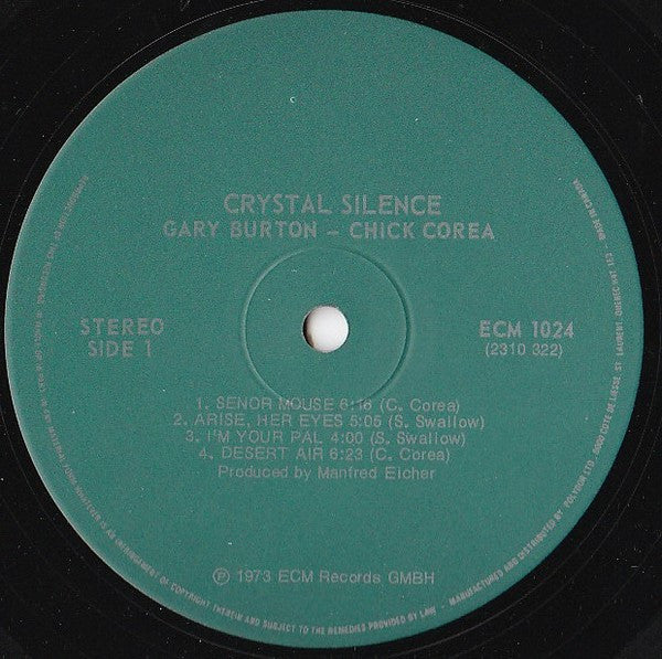 Gary Burton / Chick Corea - Crystal Silence - 1977
