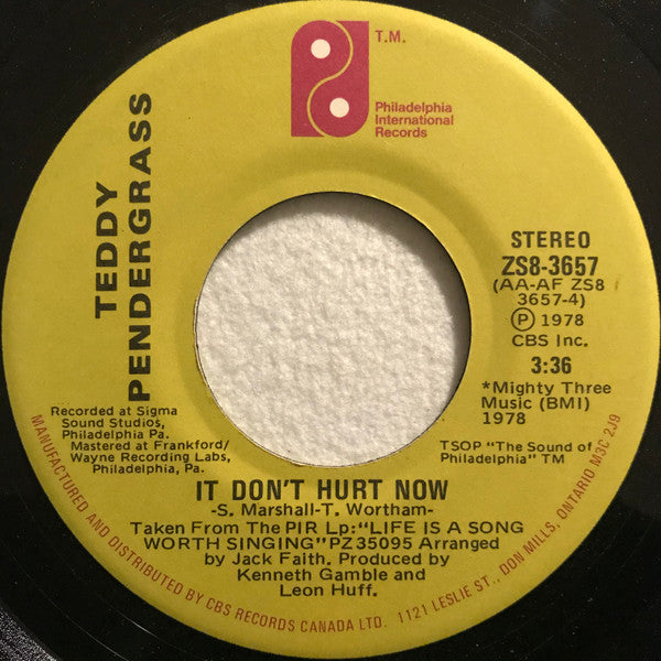 Teddy Pendergrass - Only You / It Don't Hurt Now