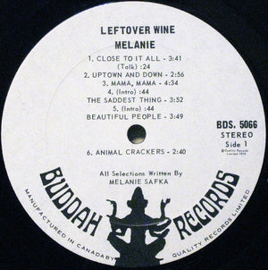 Melanie - Leftover Wine - 1970