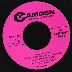Richard Crooks (2) - Old Folks At Home / Beautiful Dreamer / Come Where My Love Lies Dreaming / De Camptown Races