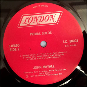 John Mayall - Primal Solos - 1977