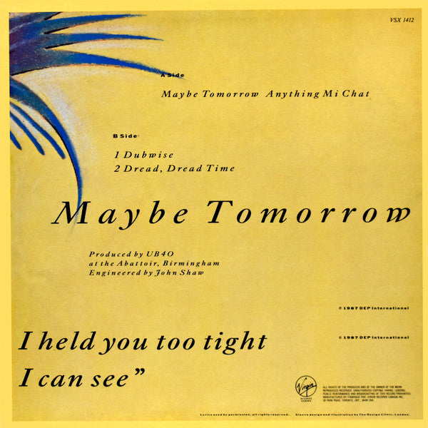 UB40 - Maybe Tomorrow