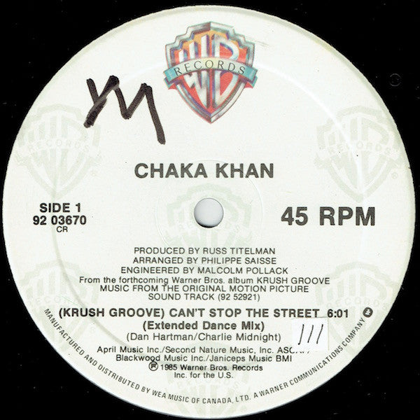 Chaka Khan - (Krush Groove) Can't Stop The Street - 1985