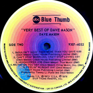 Dave Mason - Very Best Of Dave Mason - 1978