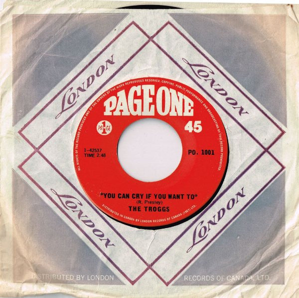 Troggs, The - You Can Cry If You Want To - 1967