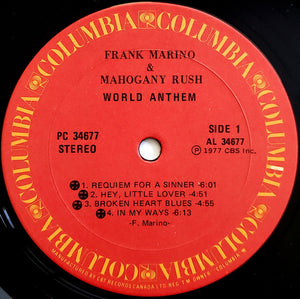 Frank Marino & Mahogany Rush - World Anthem - 1977