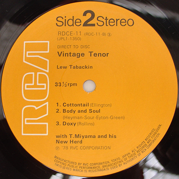 Lew Tabackin - Vintage Tenor