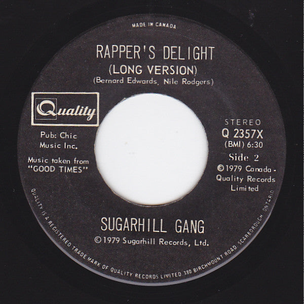 Sugarhill Gang - Rapper's Delight - 1979