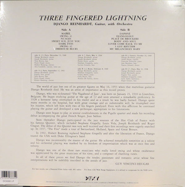 Django Reinhardt - Three Fingered Lightning - 2012