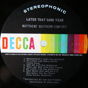 Matthews' Southern Comfort - Later That Same Year