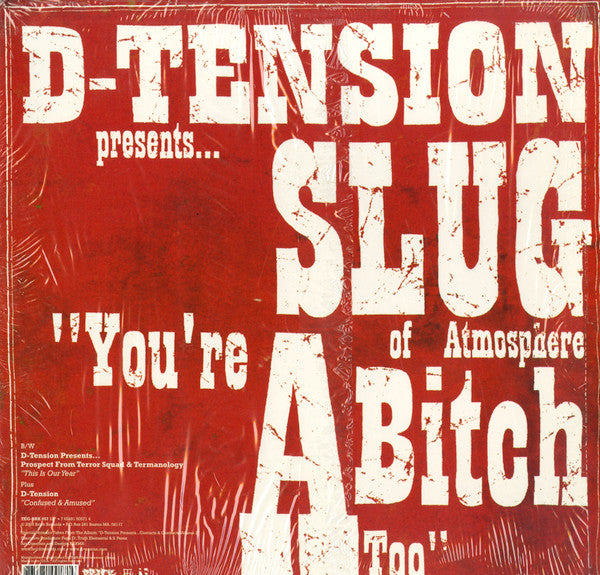 D-Tension ,Slug,Prospect,Termanology - Presents... / & You're A Bitch Too / This Is Our Year Vinyl Record