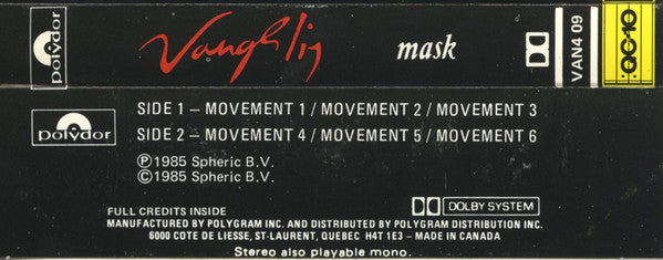 Vangelis - Mask - 1985