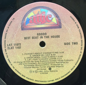 Goddo - Best Seat In The House - 1981