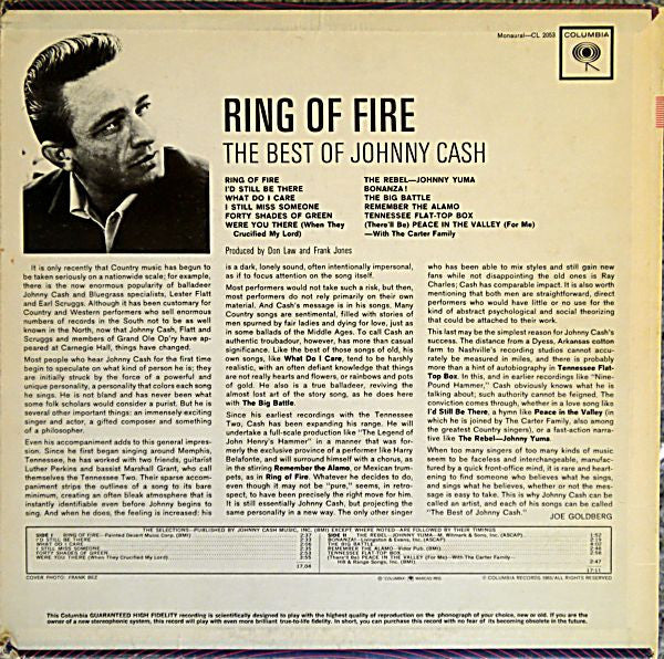 Johnny Cash - Ring Of Fire - The Best Of Johnny Cash - 1963