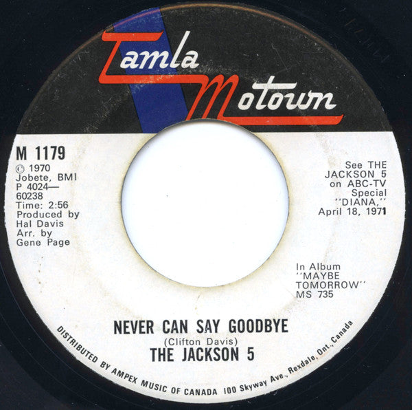 The Jackson 5 - Never Can Say Goodbye