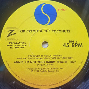 Kid Creole And The Coconuts - Annie, I'm Not Your Daddy - 1982