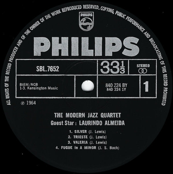 The Modern Jazz Quartet - The Modern Jazz Quartet Guest Star: Laurindo Almeida